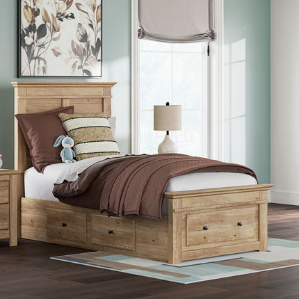 Makidern - Panel Storage Bed