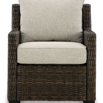 Brook Ranch - Lounge Chair With Cushion - Brown