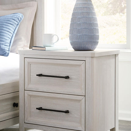Darbonton - Two Drawer Night Stand - Dove White