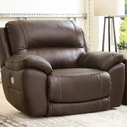 Dunleith - Zero Wall Recliner w/PWR HDRST - Chocolate