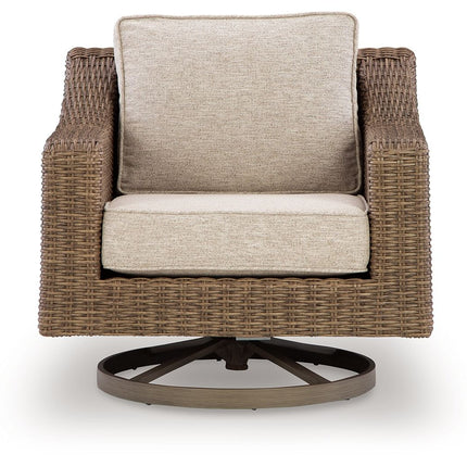Laguna Heights - Swivel Lounge With Cushion - Beige