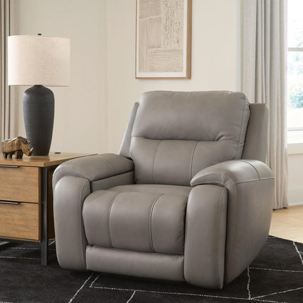 Real Moments - Power Recliner With Audio Seating - Ash