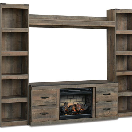 Trinell - 4-Piece Entertainment Center With 60" TV Stand