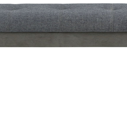 Hallanden - Large UPH Dining Room Bench - Black / Gray