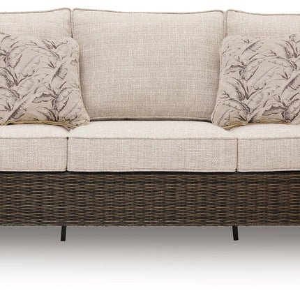 Monterey Point - Sofa With Cushion - Dark Brown