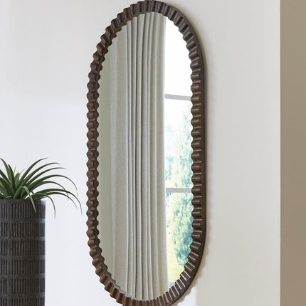 Clorington - Accent Mirror - Dark Brown