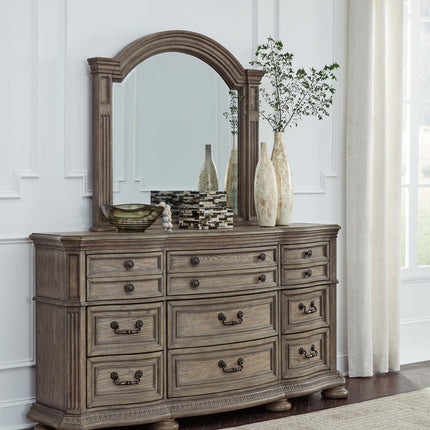 Ardenfield - Dresser And Mirror - Light Brown