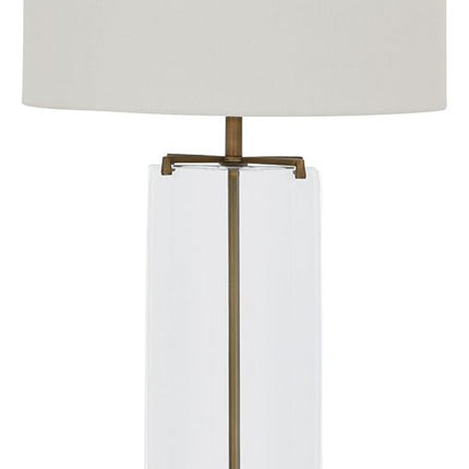 Gizeh - Glass Table Lamp - Clear / Gold Finish
