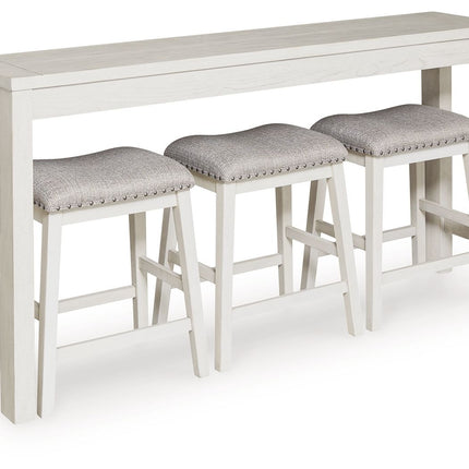 Robbinsdale - Rectangular Dining Room Counter Table Set (Set of 4) - Antique White
