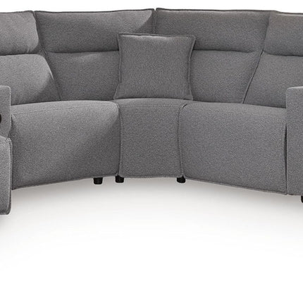Modmax II - Reclining Sectional - Salt And Pepper