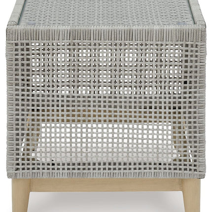 Seton Creek - Square End Table - Gray