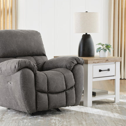 Bakerstein - Power Rocker Recliner With Adjustable Headrest - Galaxy
