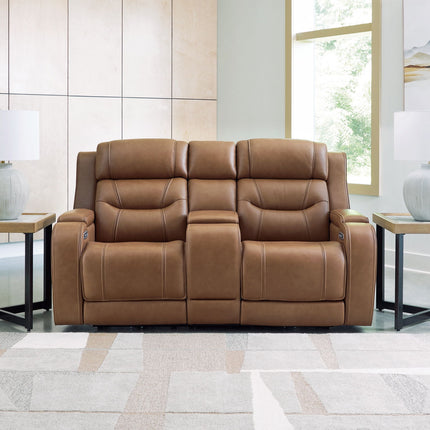 Knightington - Power Reclining Loveseat With Audio Seating