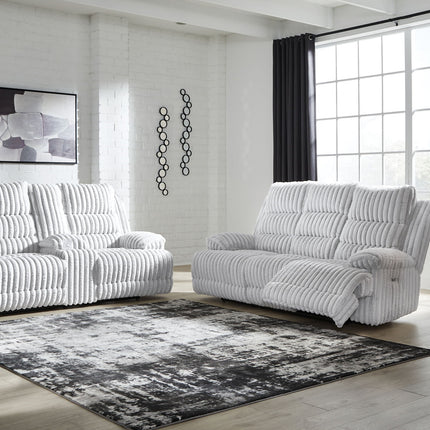 Rhines Falls - 2 Pc. - Power Reclining Sofa And Loveseat - Alloy