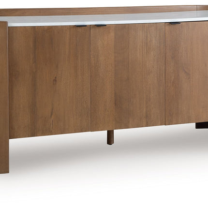 Fitzroy - Accent Cabinet - Brown / White