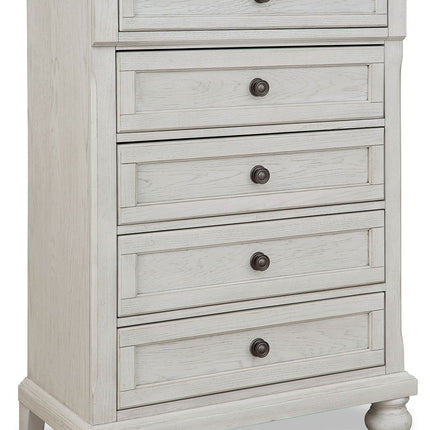 Robbinsdale - Five Drawer Chest - Youth - Antique White