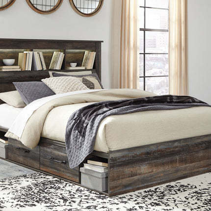 Drystan - Panel Bookcase Bed