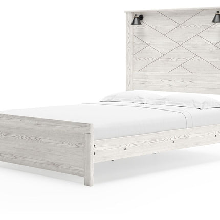 Gerridan - Panel Bed With Sconces
