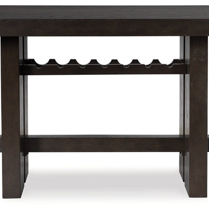 Burkhaus - Rectangular Dining Room Counter Table - Dark Brown