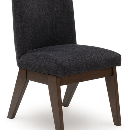 Dilenno - Dining Upholstered Side Chair (Set of 2) - Dark Brown