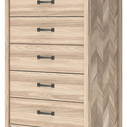 Battelle - Five Drawer Chest - Tan