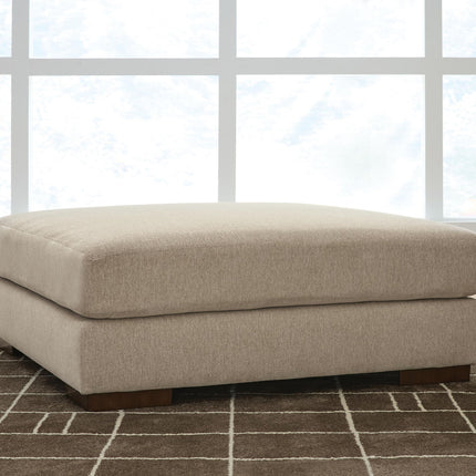 Linenhause - Oversized Accent Ottoman - Dune