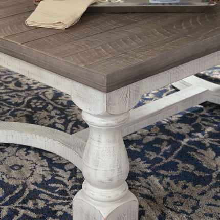 Havalance - Rectangular Cocktail Table - Gray / White