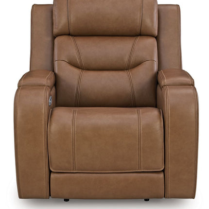 Knightington - 3 Pc. - Power Reclining Sofa, Loveseat And Recliner - Caramel