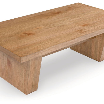 Kristiland - Rectangular Cocktail Table - Light Brown