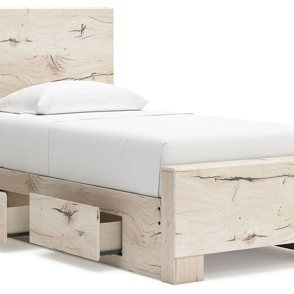 Lawroy - Panel Bed With Storage