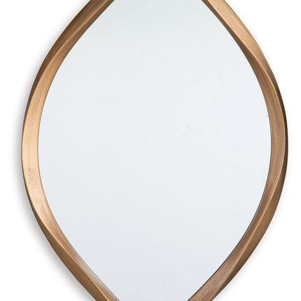 Bartner - Accent Mirror - Antique Gold Finish