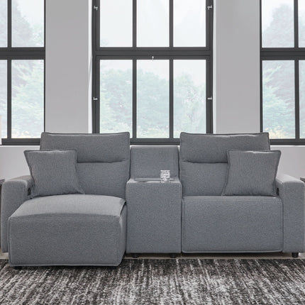 Modmax II - Reclining Sectional - Salt And Pepper