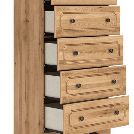 Aleaport - Five Drawer Chest - Warm Brown