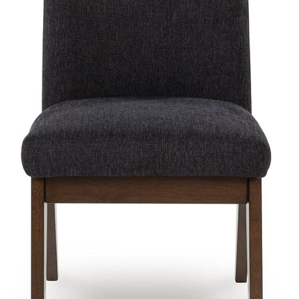 Dilenno - Dining Upholstered Side Chair (Set of 2) - Dark Brown