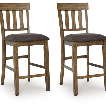 Urbinforte - Upholstered Barstool (Set of 2) - Light Brown