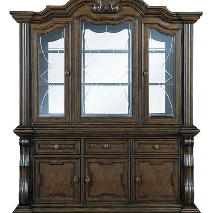 Maylee - Dining Buffet And Hutch - Dark Brown