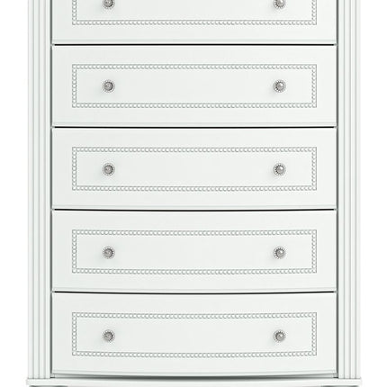 Kozlani - Five Drawer Chest - White