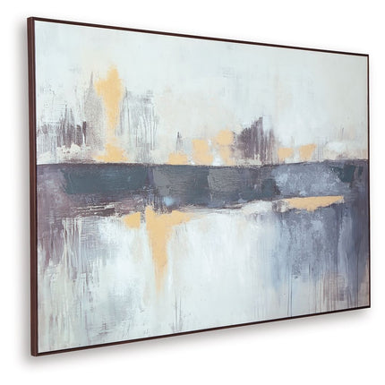 Gatesford - Wall Art - Blue / White / Tan