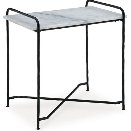 Ashber - Accent Table - White / Black