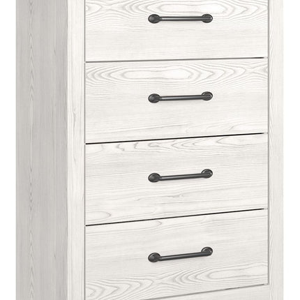 Gerridan - Four Drawer Chest - White / Gray