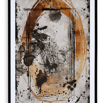 Clefting - Wall Art - Black / Caramel / Tan