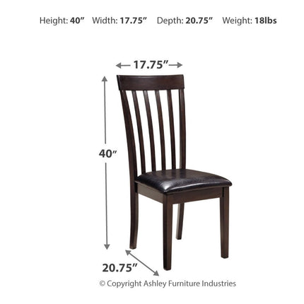 Hammis - Dining UPH Side Chair (Set of 2) - Dark Brown