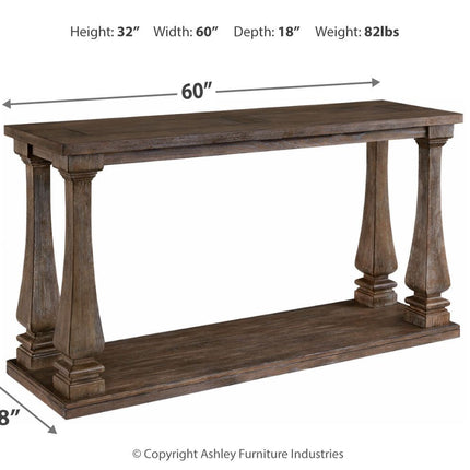 Johnelle - Sofa Table - Gray