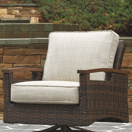 Paradise Trail - Swivel Lounge Chair (Set of 2) - Medium Brown