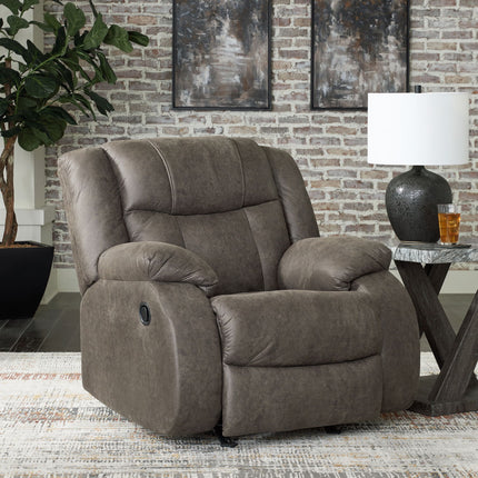 First Base - Rocker Recliner - Gunmetal