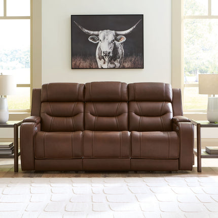Knightington - Power Reclining Sofa With Audio Seating