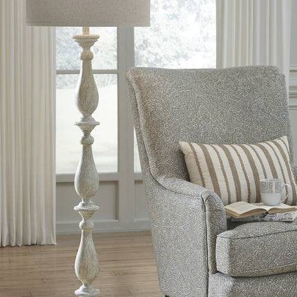 Bernadate - Poly Floor Lamp - Whitewash