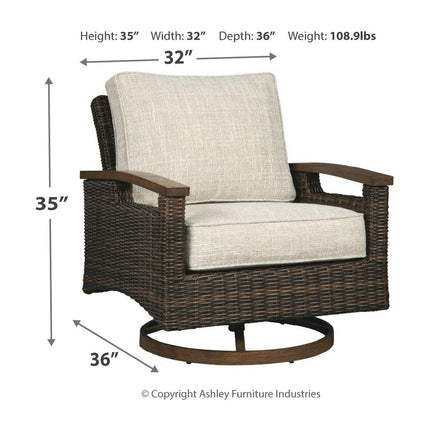 Paradise Trail - 3 Pc. - Lounge Set - Medium Brown