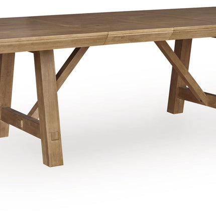 Ridgester - Rectangular Dining Room Extension Table - Light Brown