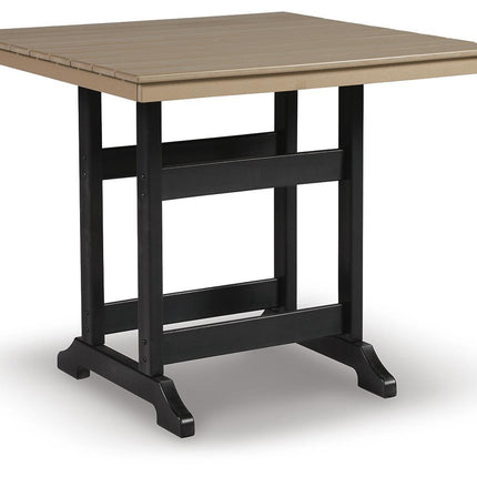 Fairen Trail - Square Counter TBL w/Umb OPT - Black / Driftwood